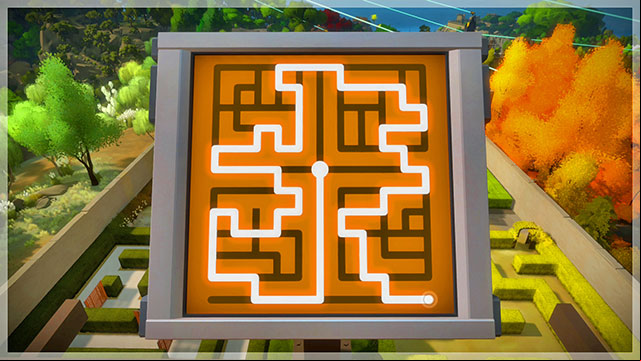 The Keep, the first set of labyrinths, atop the tower - Puzzle solutions | Keep in The Witness - Keep - The Witness Game Guide & Walkthrough