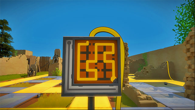 The Keep, the second set of labyrinths, first - Puzzle solutions | Keep in The Witness - Keep - The Witness Game Guide & Walkthrough