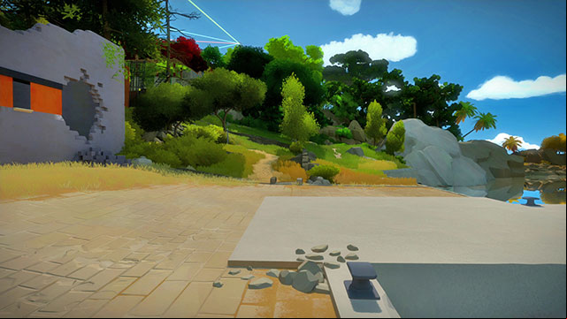 Go to the pier and from there, head towards the path - Walkthrough | The Town in The Witness - The Town - The Witness Game Guide & Walkthrough