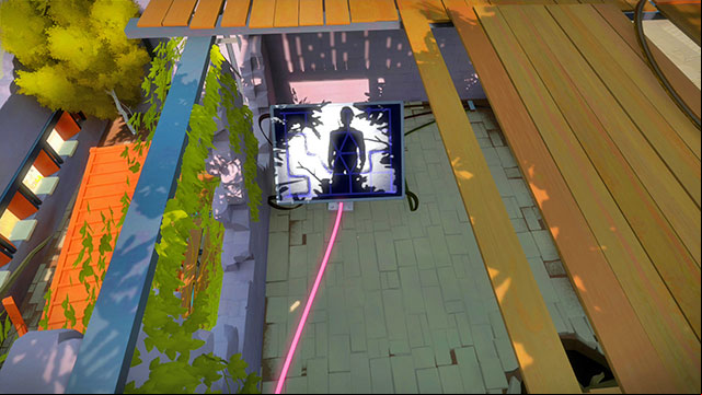 To determine the path for the beams, look at the - Walkthrough | The Town in The Witness - The Town - The Witness Game Guide & Walkthrough