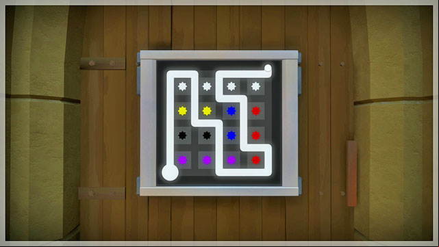 Puzzle with colorful stars - Puzzle solutions | The Town in The Witness - The Town - The Witness Game Guide & Walkthrough