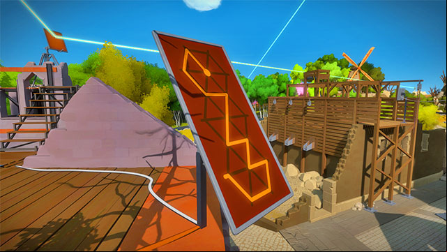 Red on the roof - Puzzle solutions | The Town in The Witness - The Town - The Witness Game Guide & Walkthrough