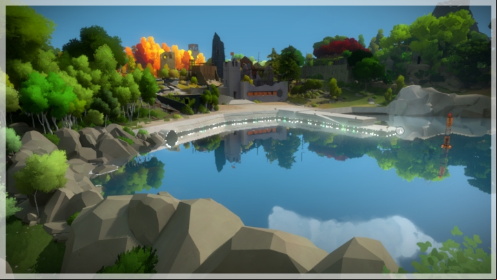 The first riddle is in the fort surroundings - Collectibles | The Town - The Town - The Witness Game Guide & Walkthrough