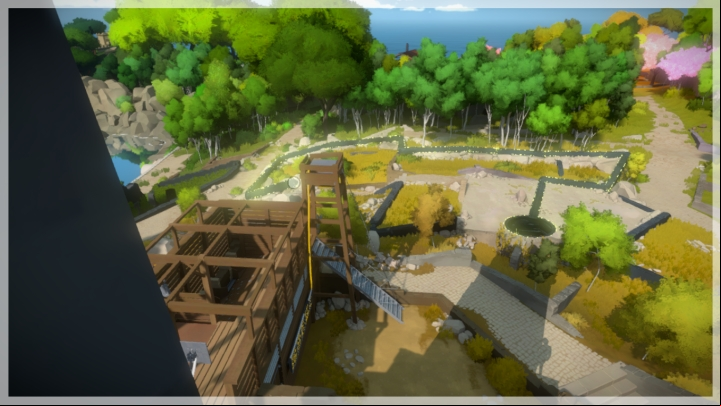 When looking from the top you will see the above view - Collectibles | The Town - The Town - The Witness Game Guide & Walkthrough