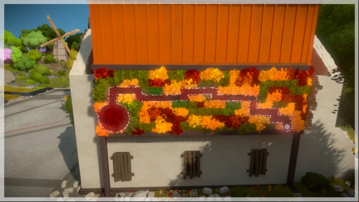 This riddle will require changing the color of the lights inside the building to red by using the above setting - Collectibles | The Town - The Town - The Witness Game Guide & Walkthrough