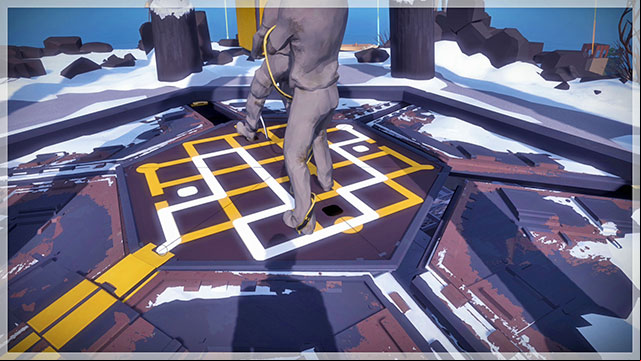 Mountain peak, third lock - Puzzle solutions 1 | Mountain in The Witness - Mountain - The Witness Game Guide & Walkthrough