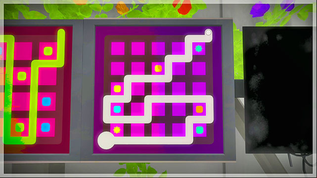 Level two, the first set of puzzles, the third one - Puzzle solutions 2 | Mountain in The Witness - Mountain - The Witness Game Guide & Walkthrough