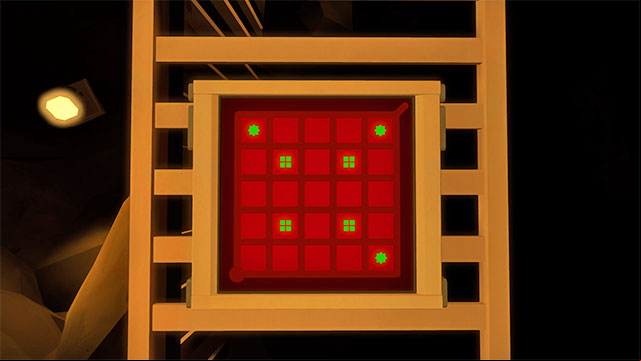 On the right, there opens a door blocked with another puzzle - Challenge | Additional collectibles in The Witness - Additional collectibles - The Witness Game Guide & Walkthrough