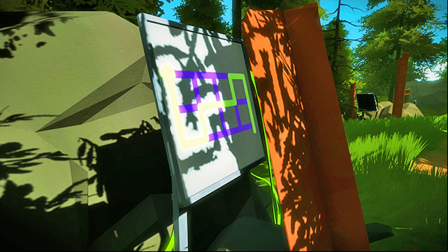 Forest, fourth set of puzzles, the first one - Puzzle solutions | Forest in The Witness - Forest - The Witness Game Guide & Walkthrough