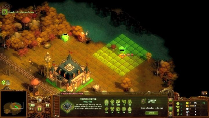 Initial expansion of colonies - you need to take care of food and space for the colonists. - Mission 01 - The Hidden Valley | They Are Billions Walkthrough - The New Empire campaign - They Are Billions Guide