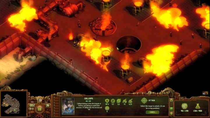 Use the stains on the floor to set the enemies on fire. - The Foundry | They Are Billions campaign walkthrough - The New Empire campaign - They Are Billions Guide