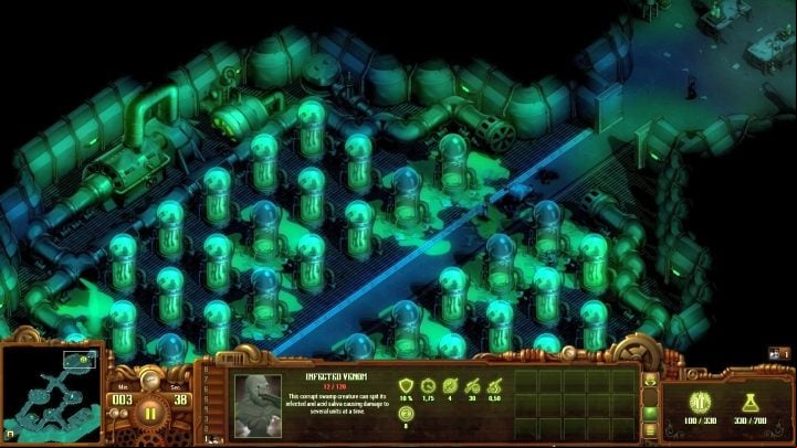 It is better to destroy the containers yourself before the enemy jumps out of them - thus, the infected will have less health points. - Omnicron Laboratory | They Are Billions campaign walkthrough - The New Empire campaign - They Are Billions Guide