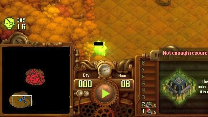 The arrival time of the infected is displayed above the mini-map. - General tips | They Are Billions Game Guide - Beginners Guide - They Are Billions Guide