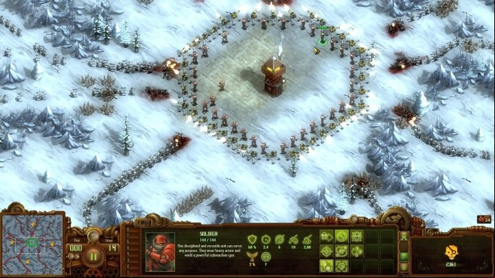 The defensive line created with Wasps and Soldiers is the best tactic for this mission. - Infected Swarm #5 | They Are Billions campaign walkthrough - The New Empire campaign - They Are Billions Guide