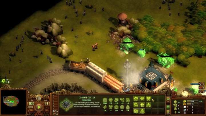 Place a Sawmill and Quarry directly next to the base. - Mission 13 - The Lowlands | They Are Billions campaign walkthrough - The New Empire campaign - They Are Billions Guide
