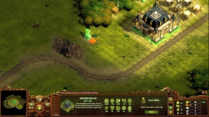 Start by expanding the base to the southwest, in the direction of the stone deposit. - Mission 03 - The hunters Meadow | They Are Billions campaign walkthrough - The New Empire campaign - They Are Billions Guide