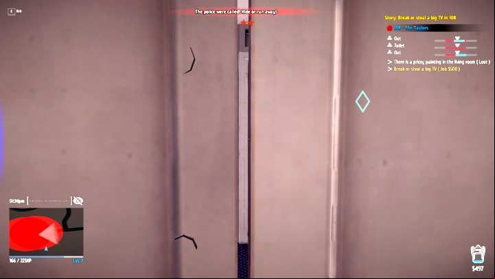If the job goes bad, hide in the dumpster to avoid getting caught! - How to steal without getting caught in Thief Simulator? - Thief advice - Thief Simulator Guide