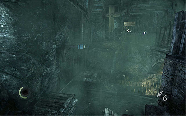 Place where Garrett may unwind the rope. - Get through the catacombs - description - Chapter 7: The Hidden City - Thief - Game Guide and Walkthrough
