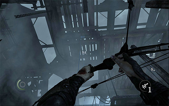 The second variant includes using the upper balconies and for do so, you have to begin on the third level - Go through the Stowage Deck - description - Chapter 8: The Dawns Light - Thief - Game Guide and Walkthrough