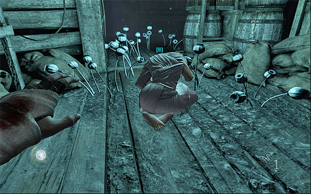 Interaction icon appears only when you didnt frighten Erin - Get close to Erin - Chapter 8: The Dawns Light - Thief - Game Guide and Walkthrough