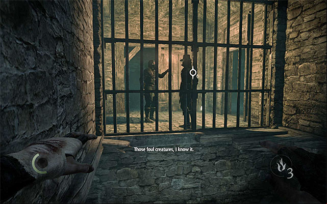Wait until enemies stop talking. - Reach the Hidden City - Chapter 7: The Hidden City - Thief - Game Guide and Walkthrough