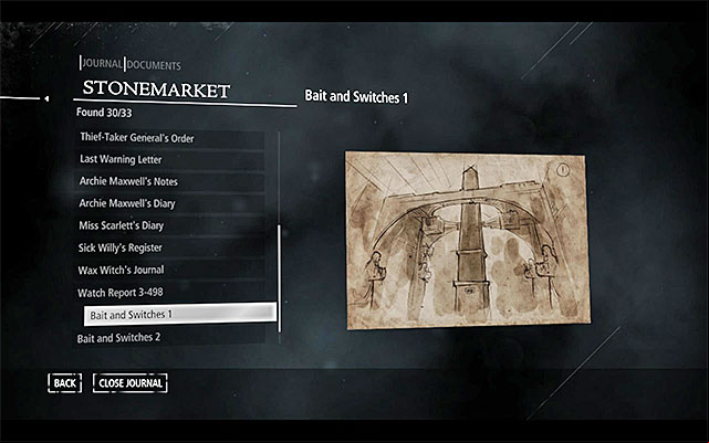 An example note with a drawing - Unique Loot - Collectibles - Thief - Game Guide and Walkthrough