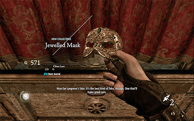 You need to take the mask from the shop window, while avoiding the guard's sight. - Client Loot - Collectibles - Thief - Game Guide and Walkthrough