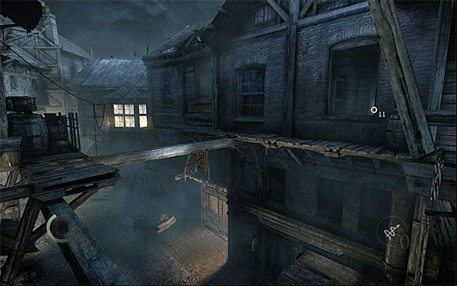 Thanks to the beams, you will be able to access the fence's house - Silence is Golden - Client Jobs - Ector - Thief - Game Guide and Walkthrough