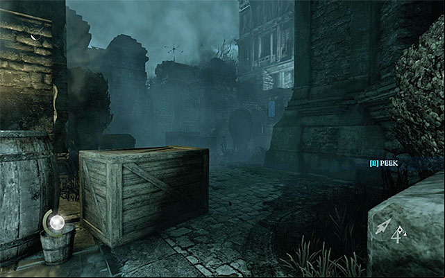 The path towards the location where you use the rope arrow - Gain access to the Barons estate - Chapter 6: A Man Apart - Thief - Game Guide and Walkthrough