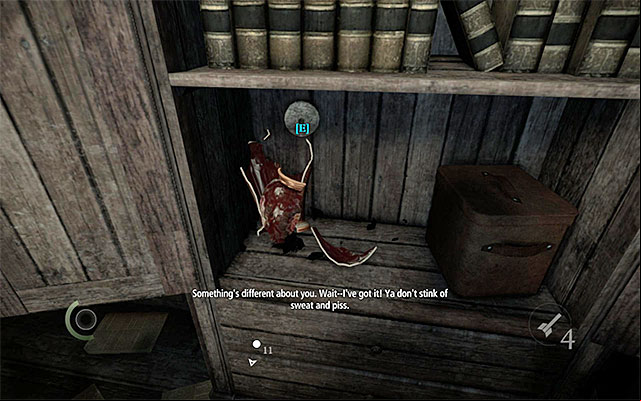 From the ground, pick up the Pocket Portrait - 10G, crouch and walk into the neighboring room - Shark Bait - Jobs - Basso - Thief - Game Guide and Walkthrough