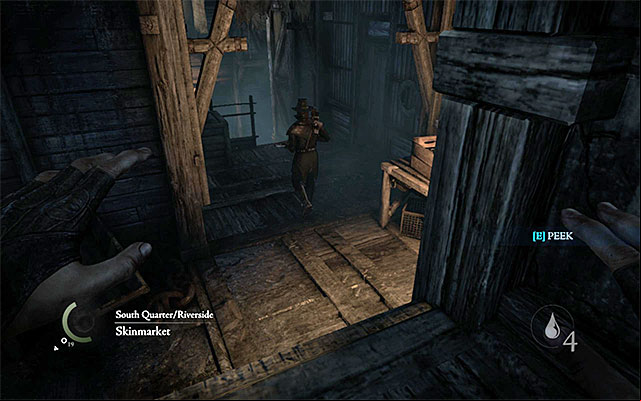 The second outpost of the enemy forces - Reach Erins hideout - description - The City - Thief - Game Guide and Walkthrough