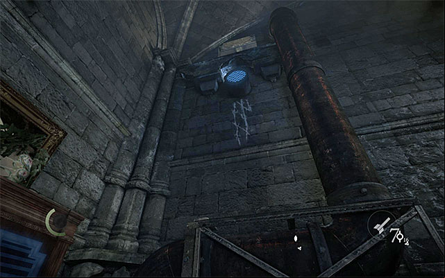 Another upside of the Western staircase is that, in the spot shown in the above screenshot, you will be able to use the claw and start climbing - Explore the brothels second floor - Chapter 3: Dirty Secrets - Thief - Game Guide and Walkthrough