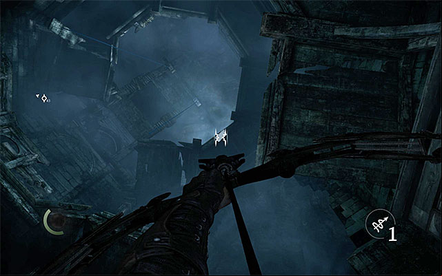 Do not hurry to get to the upper parts of the ruins, because you will encounter two other enemies - Leave the ancient ruins - Chapter 3: Dirty Secrets - Thief - Game Guide and Walkthrough