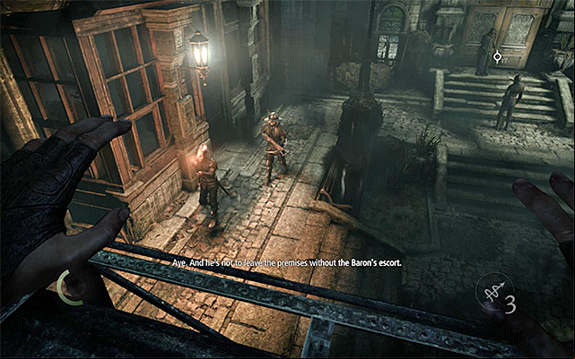 You will have most problems with the guard with a torch - Gain access into the estate - Chapter 4: A Friend in Need - Thief - Game Guide and Walkthrough