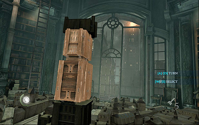 Jump down, approach the model and interact with the miniature fortified tower - Solve the puzzle - Chapter 4: A Friend in Need - Thief - Game Guide and Walkthrough
