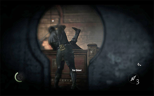 You can encounter the first enemy right after you unlock the door - Reach the ceremonial hall - description - Chapter 6: A Man Apart - Thief - Game Guide and Walkthrough
