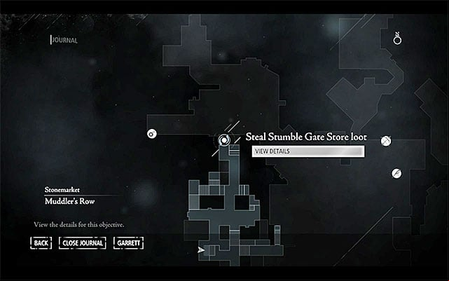 Your destination has been presented in the above screenshot - it is located in the Northern part of the Old Quarter - The Point of No Return - Jobs - Basso - Thief - Game Guide and Walkthrough