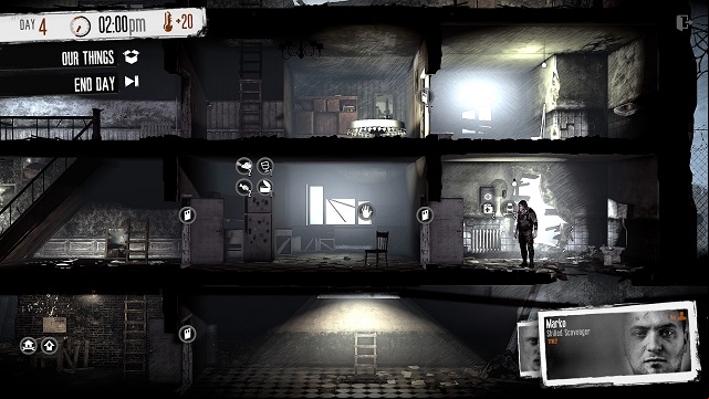 You are well prepared if your fridge and medicine chest is full. - Equipment and supplies - Game Guide - This War of Mine Game Guide