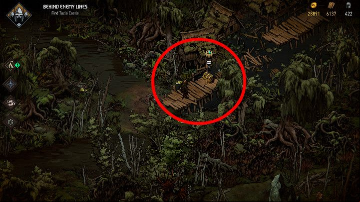Treasure number 2 is guarded by a monster, who needs to be dealt with before you can proceed - Hidden treasures chests in Angren| Thronebreaker The Witcher Tales - Maps of hidden treasures - Thronebreaker The Witcher Tales Guide