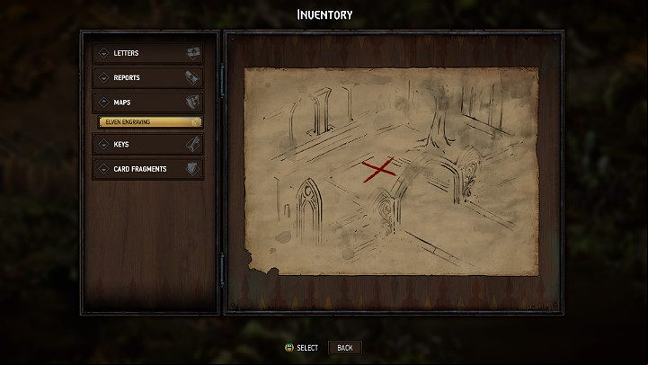If you want to get the treasure number 5, you must first get the appropriate map - Hidden treasures chests in Angren| Thronebreaker The Witcher Tales - Maps of hidden treasures - Thronebreaker The Witcher Tales Guide