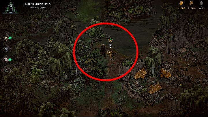 Having acquired the map, head for the designated location and excavate the chest - Hidden treasures chests in Angren| Thronebreaker The Witcher Tales - Maps of hidden treasures - Thronebreaker The Witcher Tales Guide