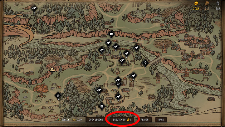 At the beginning of the game, the map in Thronebreaker: The Witcher Tales has very few markers - The Basic tips for Thronebreaker The Witcher Tales - General Advice - Thronebreaker The Witcher Tales Guide