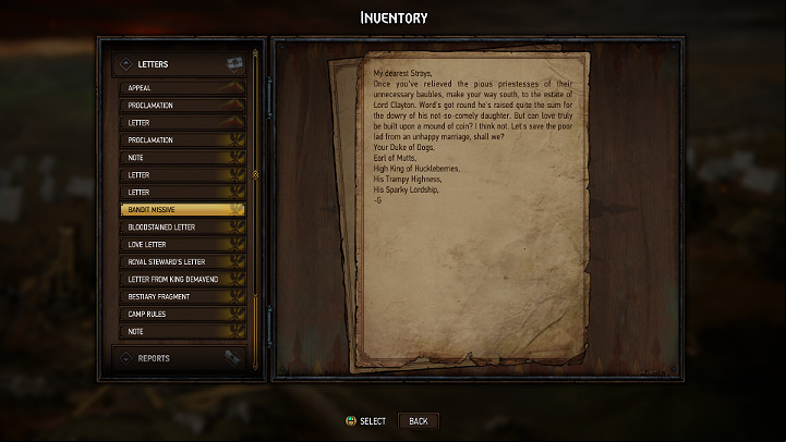The Royal Tent is a type of Players inventory, where you can find all useful items and information - The Camp in Thronebreaker The Witcher Tales - General Advice - Thronebreaker The Witcher Tales Guide