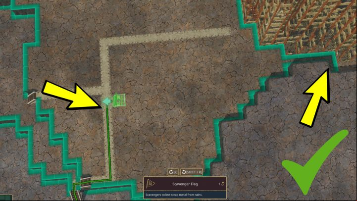 that each building has its own range within which a worker will collect materials - Timberborn: Resources outside of the district center - how to collect? - FAQ - Timberborn Guide