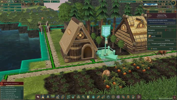When you first begin the game, immediately start building structures that provide critical resources - Timberborn: Beginners Guide - Basics - Timberborn Guide