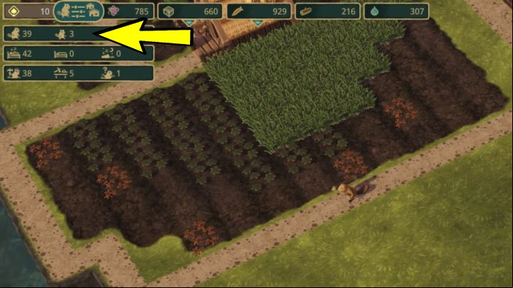 You can find the current population in the upper left corner of the screen - Timberborn: Population (breeding beavers) - how to increase quickly? - FAQ - Timberborn Guide