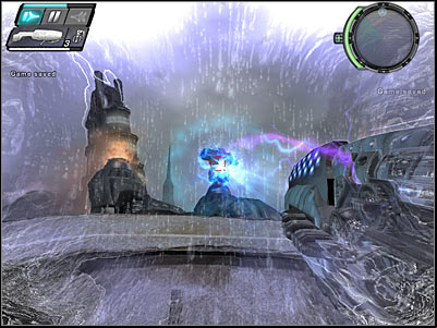 Disabling all three turrets and avoiding the missiles will allow you to go to a new area of the map - Consequences II - Walkthrough - Timeshift - Game Guide and Walkthrough