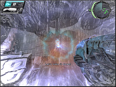 Once you've drained your Surge Gun, you will have to choose between turning left and picking up a second weapon or heading out to the balcony and finding an ammo crate - Consequences II - Walkthrough - Timeshift - Game Guide and Walkthrough