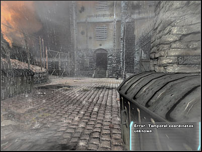 You start the game in a small alleyway - Back Again I - Walkthrough - Timeshift - Game Guide and Walkthrough