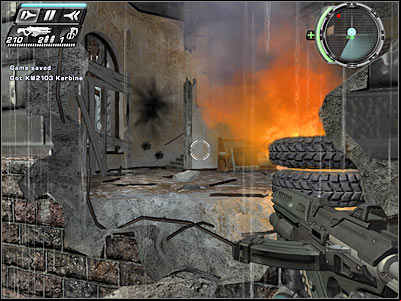The game will suggest that you destroy a nearby window - Back Again II - Walkthrough - Timeshift - Game Guide and Walkthrough